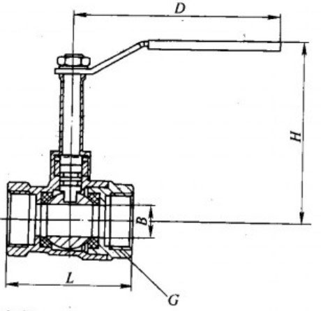 Q11F-20TͿյҪμṹߴͼ