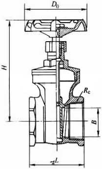 Z15W-16RZ15W-16P˿ڲբγߴͼ